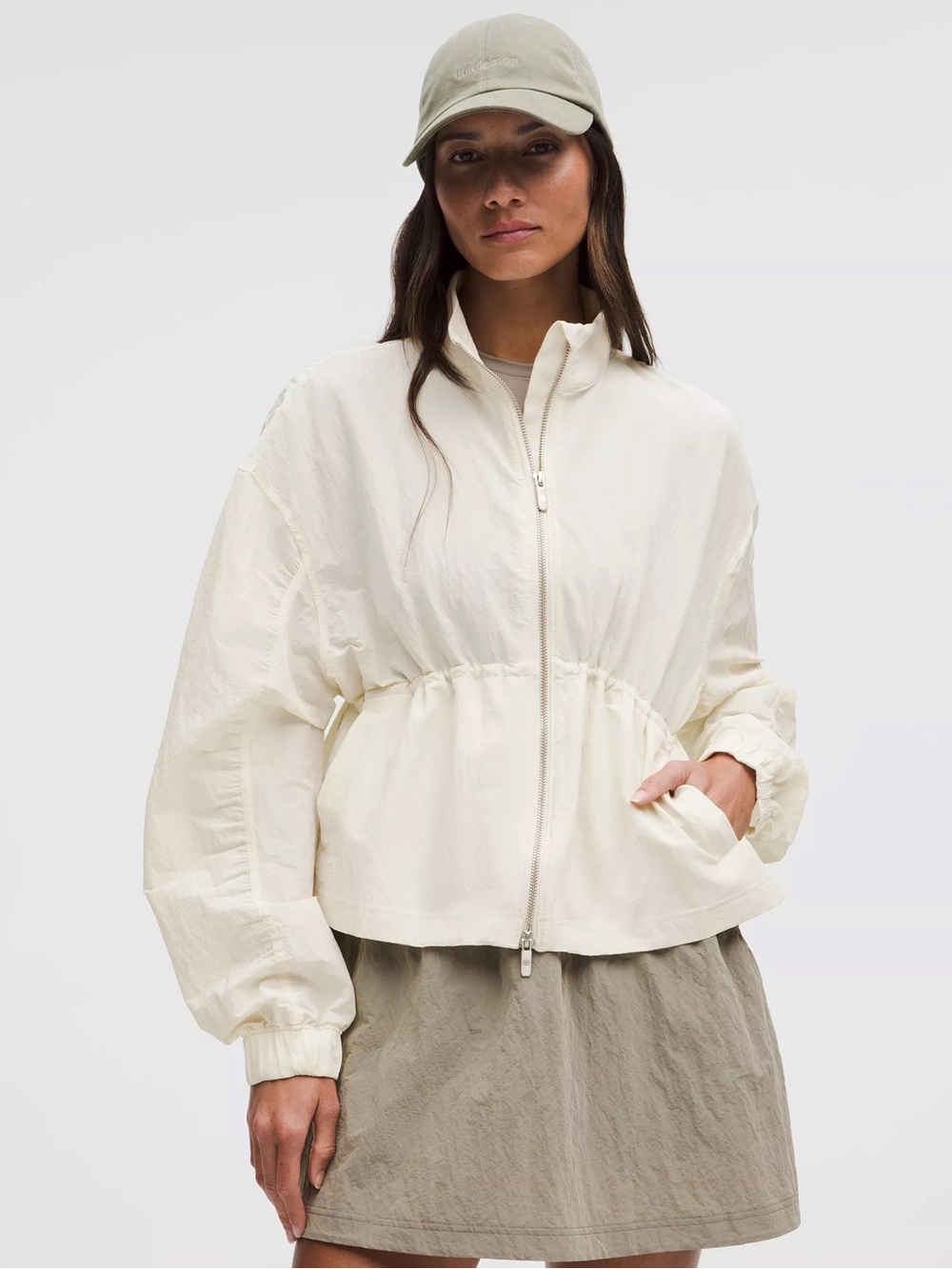 Lululemon Crinkle Nylon Cinchable Jacket, Small